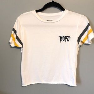 [2/15 or 4/25] On Fire • “Nope” Crop Top